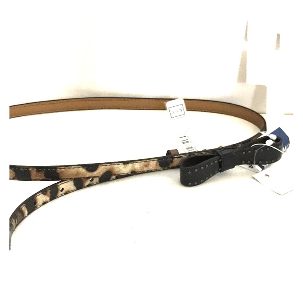 Jessica Simpson Leopard Bow and Rivet belt